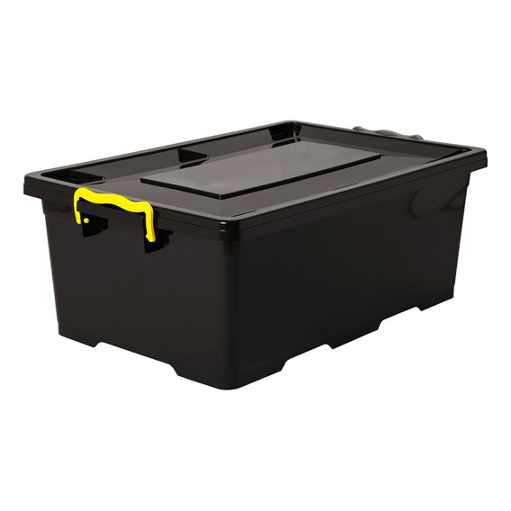 Caja Organizadora Apilable Plástica Con Ruedas 62x40x25 40lt