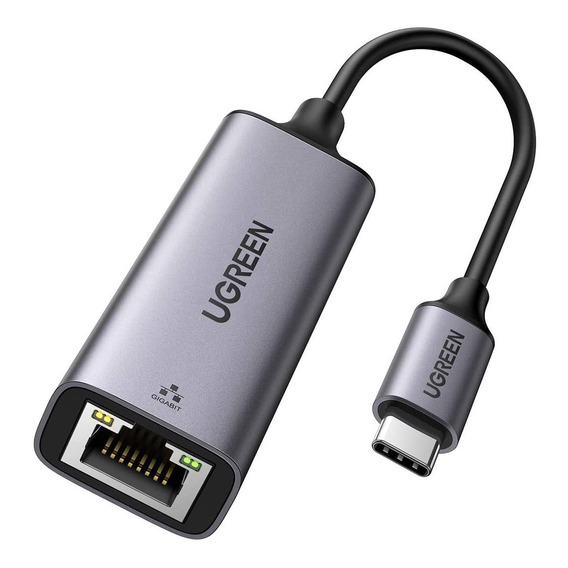 Adaptador De Red Ugreen Usb Tipo C A Rj45 1000m Pc Mac Celul