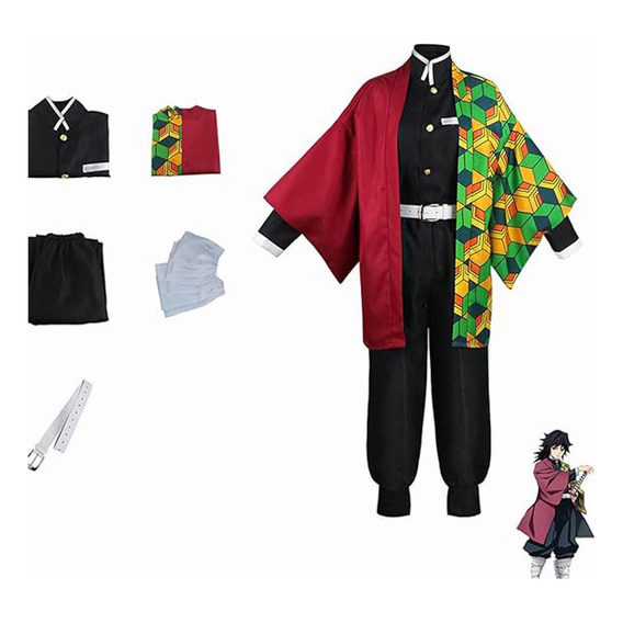 Disfraz De Kimono De Anime Demon Slayer Tomioka Giyuu