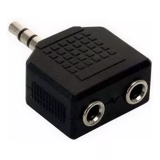 Ficha Adaptador 1 Mini Plug Macho A 2 Miniplug Hembra 