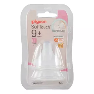 Tetina Pigeon Softouch Repuesto Boca Ancha Talla Ll +9m