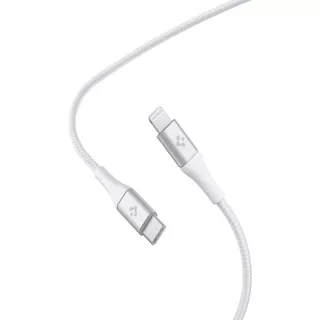 Cable Spigen Arcwire Pb2101 Usb Para iPhone Reforzado Color Blanco