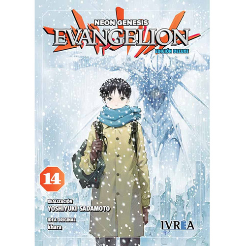 Evangelion, de Yoshiyuki Sadamoto. Serie Evangelion, vol. 14. Editorial Ivrea, tapa blanda, edición deluxe en español, 1994