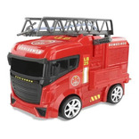 Camion De Bomberos Lanza Agua  Next Race Fire Roma Color Rojo