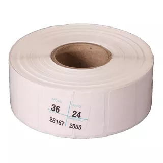 40 Mil Etiqueta Térmica Directa 36mm X 24mm 20rollos De 2mil