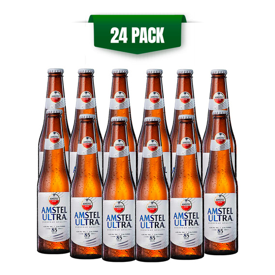 Cerveza Clara Amstel Ultra 24 Pack Botella 355 Ml