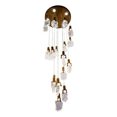 Colgante Ice 17601-9 19+5 6w Luces Led