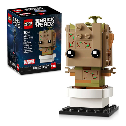 Lego Brick Headz Groot En Maceta 40671 - 113pz Cantidad De Piezas 113