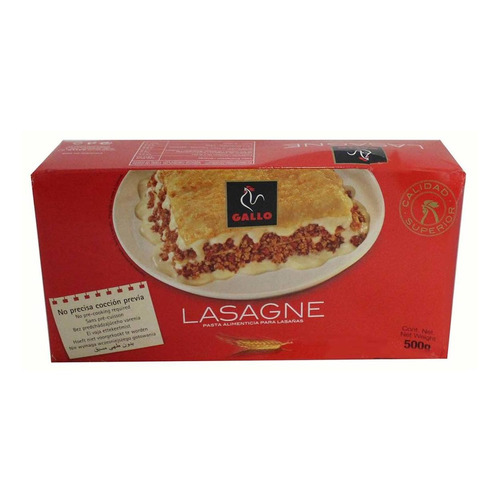 Pasta Gallo Lasagne 500g