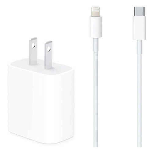Apple 20w USB-C Lightning to USB Blanco