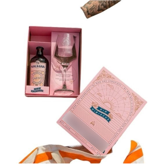 Gin Kalmar Hibiscus 500cc + Copon Kalmar Gin De Mar Gift Box