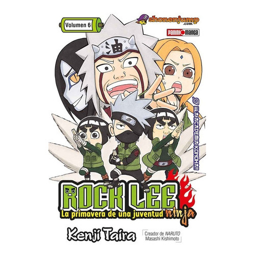 Panini Manga Rock Lee N.6, De Panini. Serie Rock Lee, Vol. 6. Editorial Panini, Tapa Blanda En Español, 2021