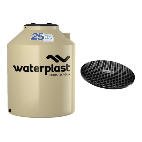 Tanque Clásico Tricapa Waterplast 1000lts+ Base De Plástico