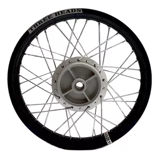 Roda Traseira Raio 4mm Aro Three Heads Preto Ybr 125 Rd 135 