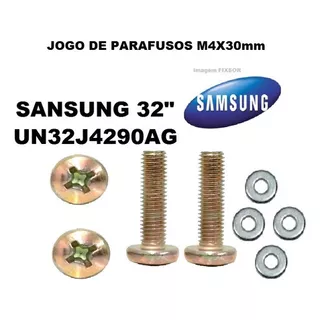 Jogo De Parafusos M4 X 30mm P/ Suporte Tv Samsung 32