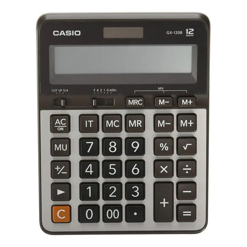 Calculadora Casio Gigante Gx-120b-w-dc Negro