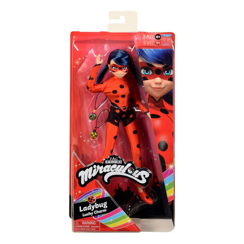 Muñeca Miraculous Ladybug Lucky Charms 10.5'' Con Accesorios