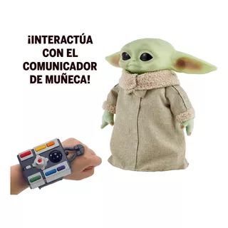 Baby Yoda Grogu Mattel Animatronico A Control Remoto