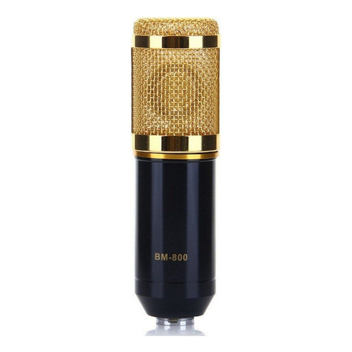 Micrófono OEM BM-800 Condensador Cardioide color negro/dorado