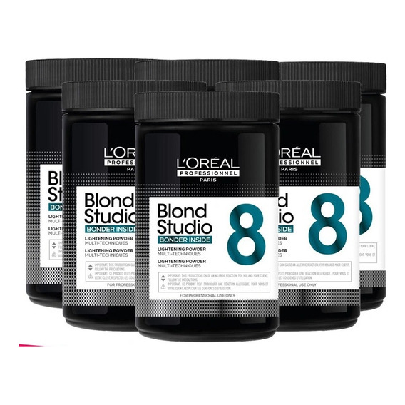 Polvo Decolorante  Blond Studio 8  L´oreal Pack X 6 Unidades