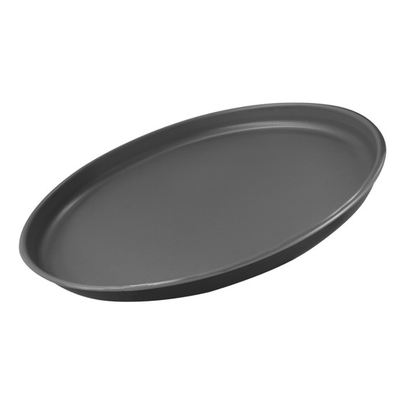 Molde para pizza Tramontina de aluminio de 30 cm, color negro
