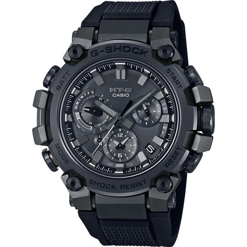Reloj Casio Toughmvt Solar Para Hombre E-watch Color de la correa Negro Color del bisel Negro Color del fondo Negro