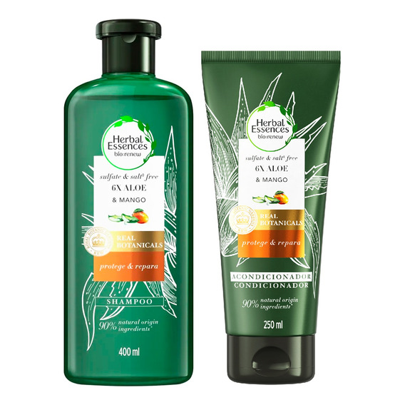 Herbal Essences Aloe & Mango Kit Shampoo Acondicionador 6c 