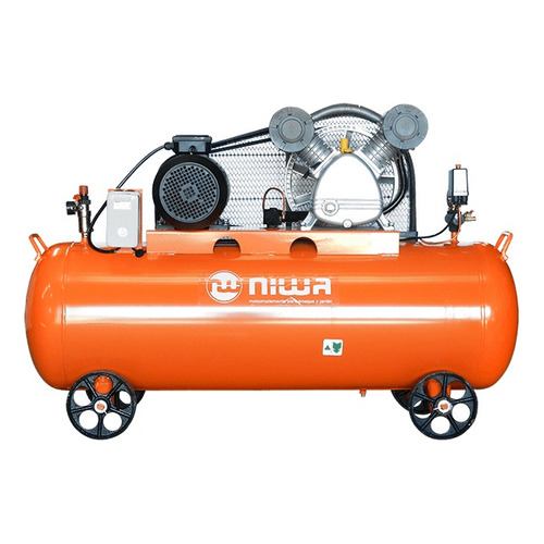 Compresor de aire eléctrico portátil Niwa ACW-300 trifásico 300L 5.5hp 380V 50Hz naranja