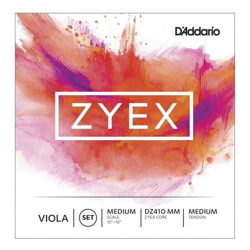 Encordado Para Viola Daddario Dz410mm Medium Zyex t: Medium