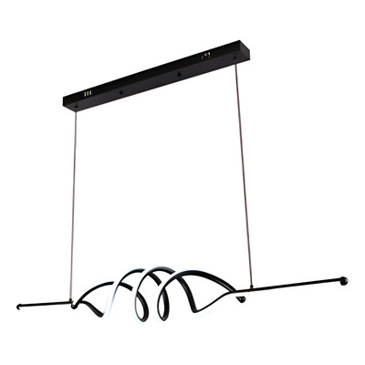 Colgante Led Contingente 40w Led Negro Deco Moderno Cie Negro