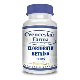 Cloridrato De Betaina (hcl) 100mg Digestivo C/120(o Melhor)