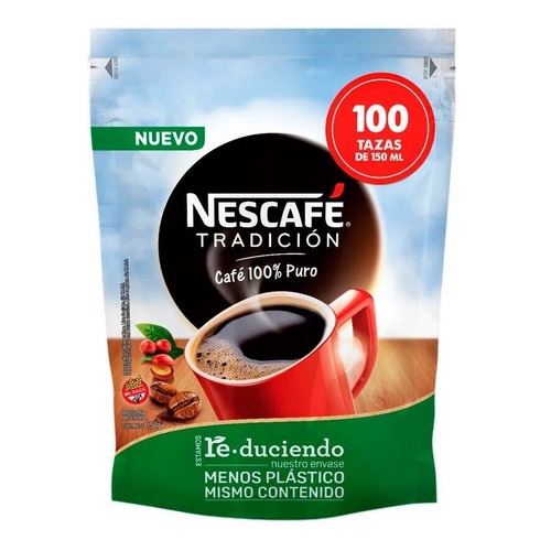 Nescafé Tradición Instantaneo Clasico 100% Puro Doypack 150g