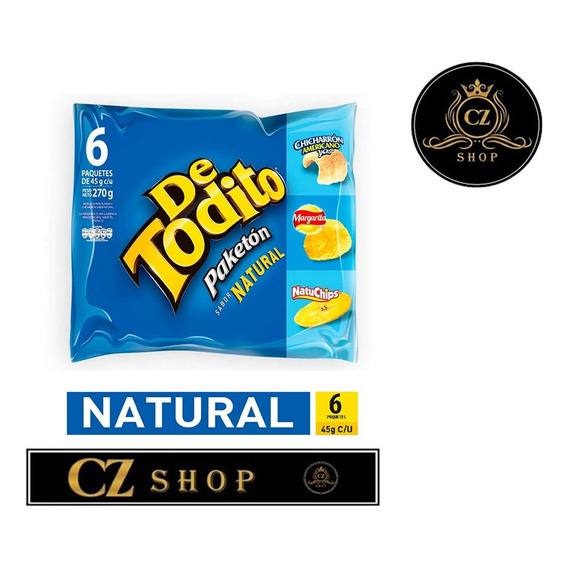 Detodito Natural 45gr C/u X 6 U