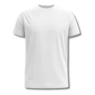 Camiseta Lisa 100% Algodão 30.1 Gola Careca Ribana Uniforme