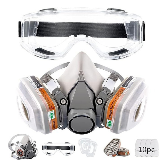 6200 Máscara De Gas Respirable Care Completa Con Filtro