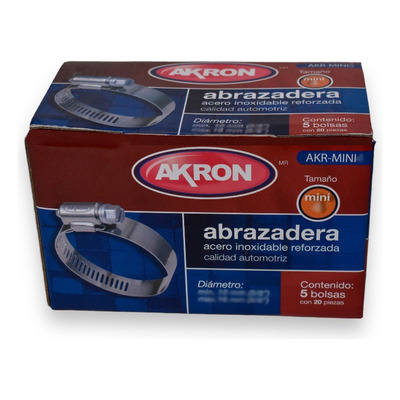 Abrazaderas De Tension 20pz Akron 3/4puLG