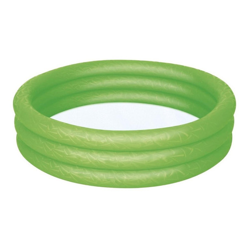 Alberca inflable redonda Bestway 3 Aros 51025 de 122cm x 25cm 140L verde