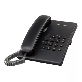 Teléfono Panasonic De Mesa Kx-ts500 Fijo - Color Negro