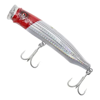 Isca Artificial Albatroz Popper Maguro 12cm 30g Tipo Feed Cor Cabeça Vermelha - 127