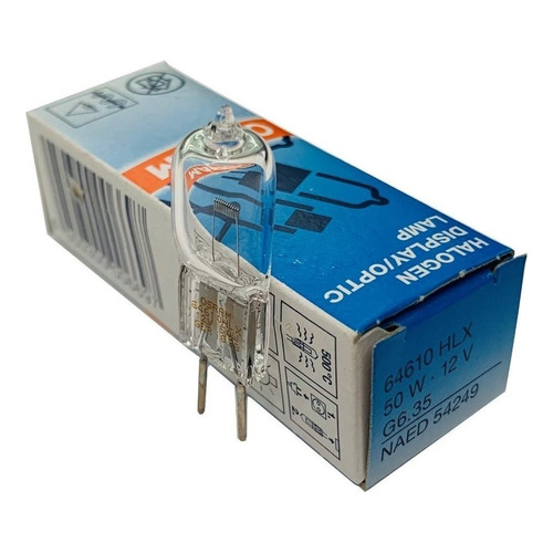 Lampara Osram 64610 Bipin 12v 50w Brl Microscopio Alemanas Color De La Luz Blanco Cálido