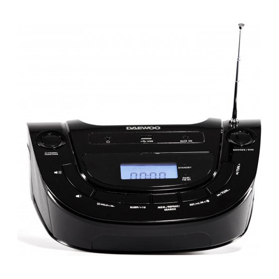 Radio Reproductor Portátil Daewoo Usb Bluetooth Aux Sd Am Fm