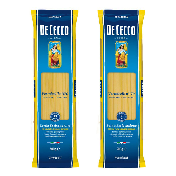 Fideos Vermicelli N°170 De Cecco 500 Gr. X2