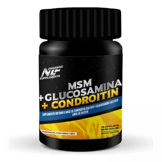 Msm+condroitin+glucosamina X 100 Cap Sin Tacc Marca Ntf