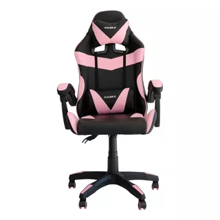 Cadeira Gamer Rosa Claro Comfort Pop Giratória Reclinável