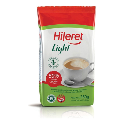 Azúcar Hileret Light 50% Menos Calorias Paquete 250 Grs