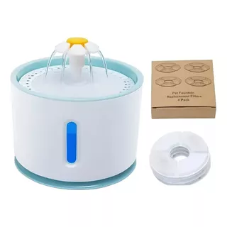 Fuente Dispensador Agua Eléctrico Bebedero Gatos + 5 Filtros