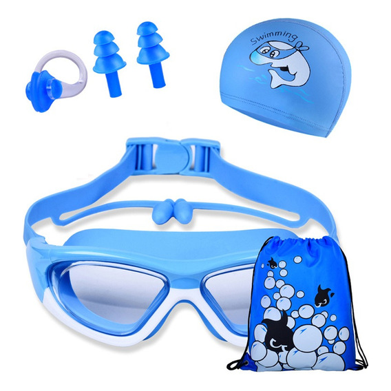 Gafas Goggles Natación Para Niños Antivaho Protección 6 En 1