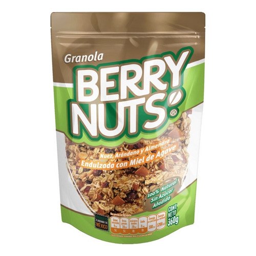 Berry Nuts Granola Con Nuez Arandano Almedas Y Miel 360 Gr