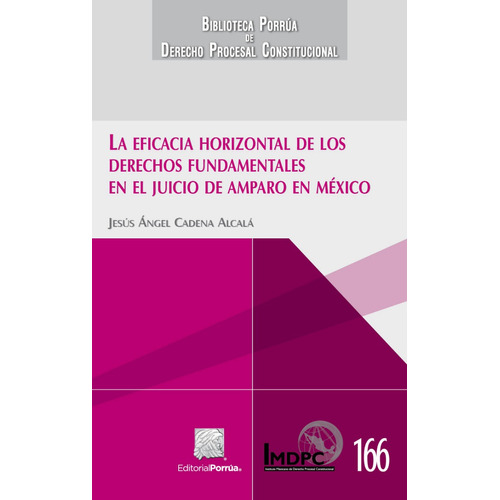 La eficacia horizontal de los derechos fundamentales en el juicio de amparo en México, de Cadena Alcalá, Jesús. Editorial Porrua, tapa blanda, edición 1ra en español, 2023