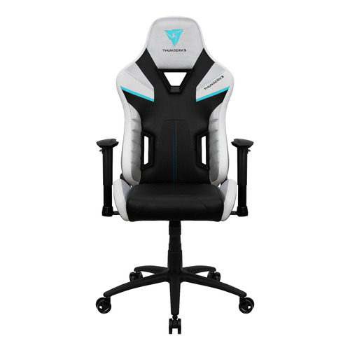 Silla de escritorio ThunderX3 TC5 gamer ergonómica  arctic white con tapizado de cuero sintético